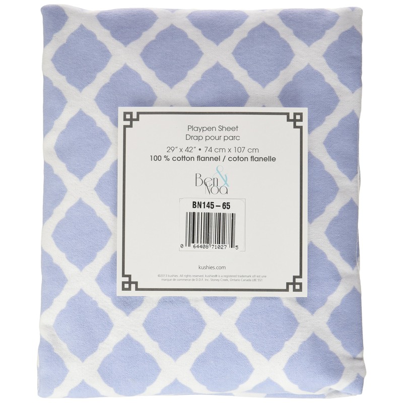 Ben & Noa Pack N Play Playard Sheet, Soft 100%
