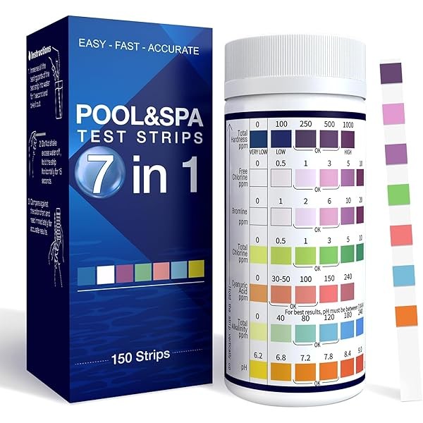 Pool Test Strips 7 in 1, 150 Strips Pool &