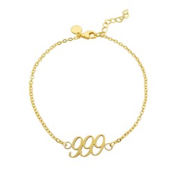 Balilou 999 Angel Numbers Bracelet Angel Number Chain Spiritual Jewellery Lucky Charm Talisman, Stainless Steel