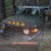 Partswcgg 4Pcs 4" Inch Smoked Amber LED Front Grille Marker
