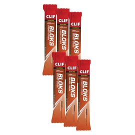 Clif Bar - Clif Bloks Energy Chews - Pack of 6 (Pack of 6, Orange (with caffeine))