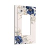 LuHuoLu Decorative Outlet Covers Rustic Blue White Flowers Floral Penoy