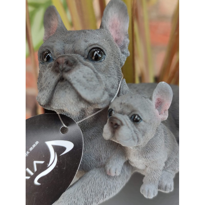 Vivid Arts Plant-Pals (Blue French Bulldog with Puppies)