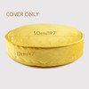 YIUOR Round Floor Pillow Cover Velvet Throw Seating Pouf Yoga