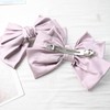 Prettyou Satin Fabric Hairbow Clip Barrettes，Large, layered bow with a