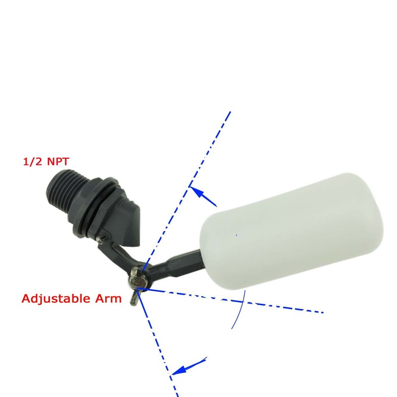 Malida Water Filter Float Ball Valve,or Fish Aquarium Uses 1/2
