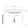Sink Strainer 82 mm Sink Strainer Basket Stainless Steel Sink