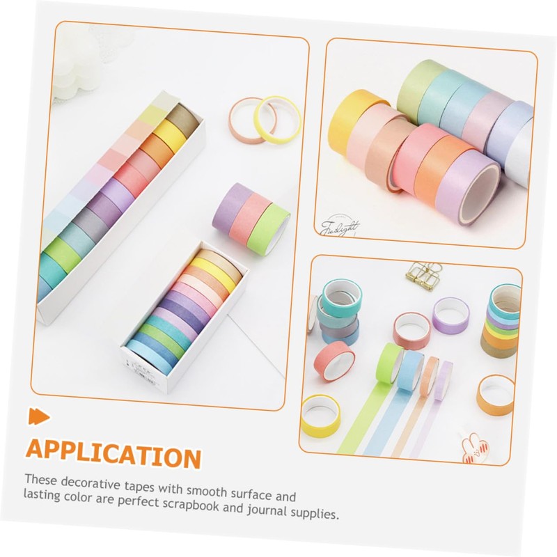 TEHAUX Set de 12 Rollos de Cinta Washi de 15