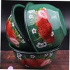 Mikinona Enamel Mixing Basin Sturdy Enamel Soup Bowl for Kitchen