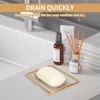 Snailhouse Soap Dishes, 2 Pack Self Draining Rustproof Stainless Steel