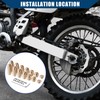 A ABSOPRO 14pcs Brass Wheel Spoke Balance Weight Refill/Set/Gold Tone