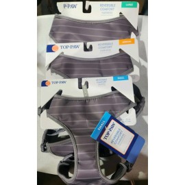 Top Paw Reversible Comfort Harness Small Adjustable 17.5-22in Girth Grey/Purple