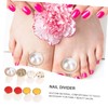 PACKOVE 8Pcs Silicone Toe Separator for Nail Art Stylish Pedicure
