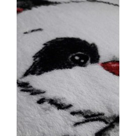 Fleece Blanket with Panda Motif 75 x 100 cm Microfibre