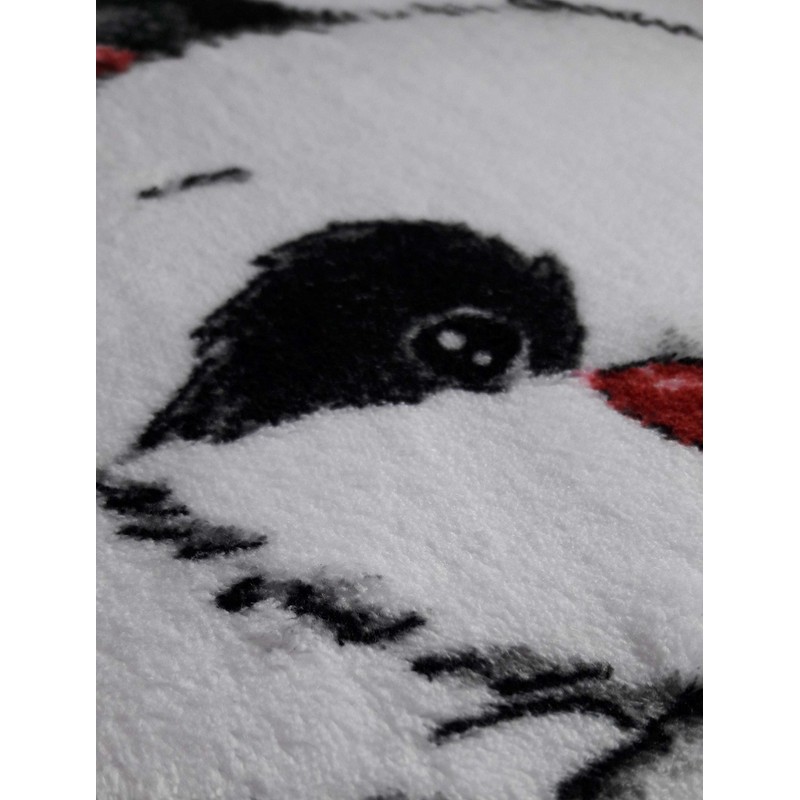 Fleece Blanket with Panda Motif 75 x 100 cm Microfibre
