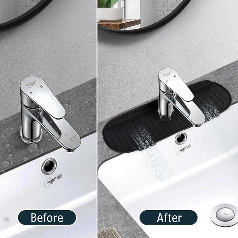 Silikon-Matte für Wasserhahn, Spritzschutz für Küchenspüle, Wasserhahn aus Silikon für