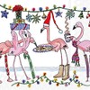 Boston International IHR 3-Ply Cocktail Napkins Decorative Christmas Napkin, 5"