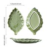 YumiPLUS Ceramic Leaf Spoon rest for Cooking, Cute Green Spoon