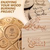 56 Pieces Wood Burning Tip Letter Wood Burning Tip Set