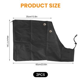 zhongko 2pcs Leaf Blower Storage Bag, Adjustable Leaves Debris Bag, Leaf Blower Bag with Secure Zipper, Durable Collection Bag for Leaf Blowers, Ideal for Garden Waste Management and Autumn Cleanup