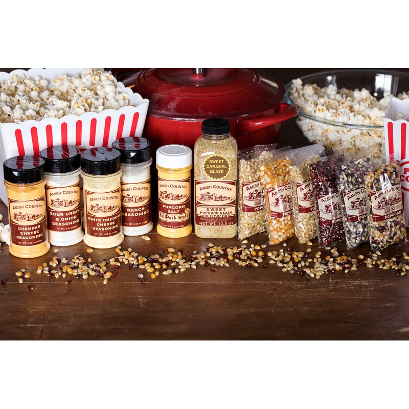 Amish Country Popcorn | 6-4 oz Bags | Variety Popcorn