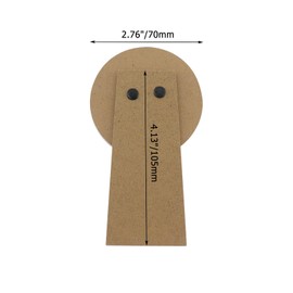 Crapyt Easel for Picture Frame, Circular Adhesive Board Bracket Length 4.13"/105mm, DIY Backing Board with Self-Adhesive Tile Art Tabletop Wall Mounting, 4 Pcs Trapezoid