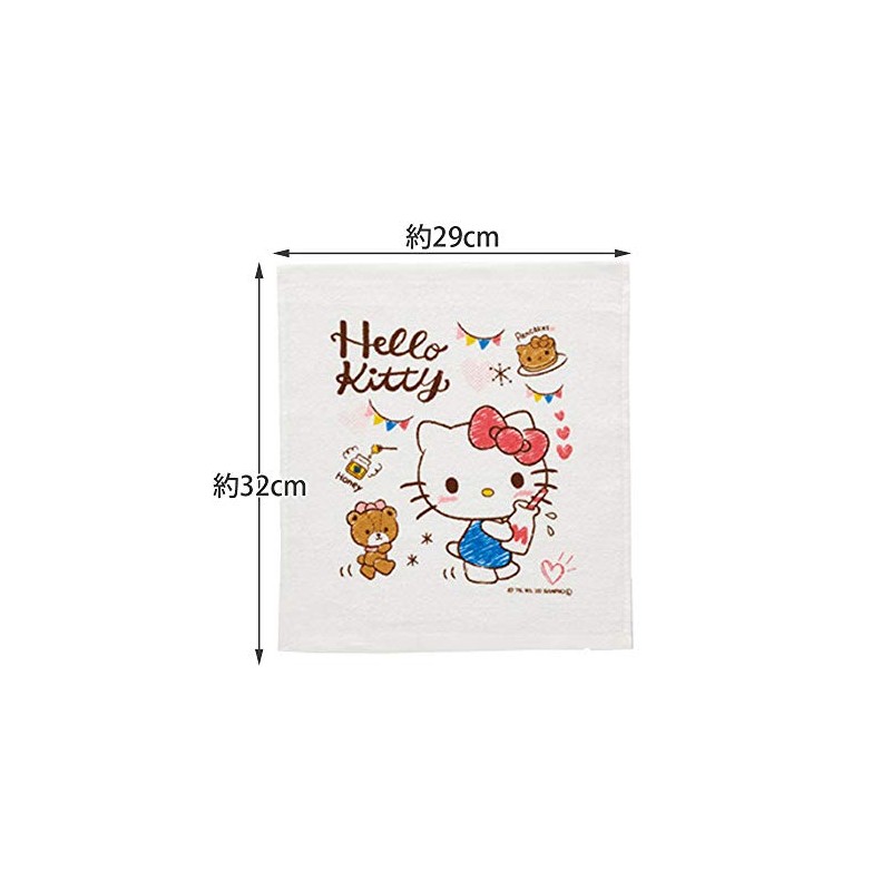 Skater OAC1T Sanrio Hot Towel 3-Piece Kitty Snack Time