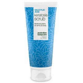 Body Scrub Against Rub Skin, Strawberry Skin & Ingrown Hair - AHA/BHA & Physical Exfoliating with Salicylic Acid, Glycolic Acid, Apricot Kernel & Glycerin for Dry, Rough and Uneven Skin