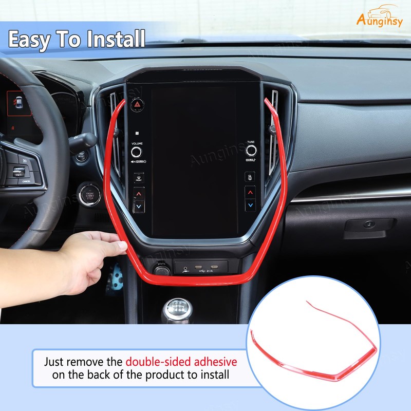 Aunginsy Center Console Navigation Panel Trim Cover Compatible with Subaru