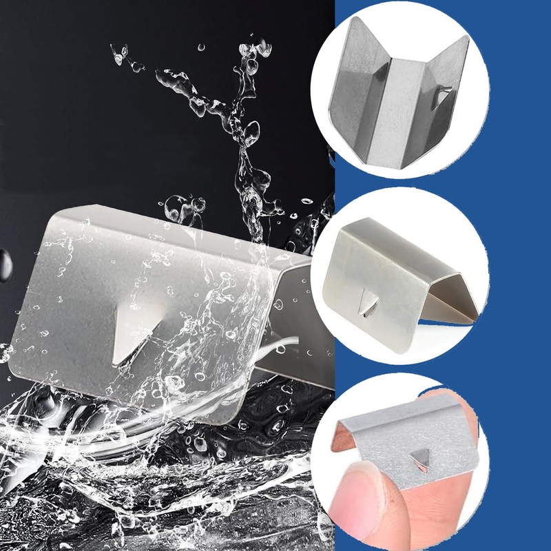 Wind Deflector Clips,20 Pcs Stainless Steel Car Window Deflector Fittings