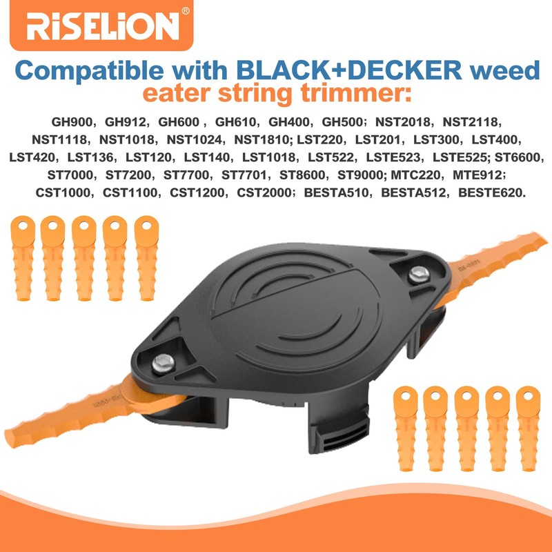 RISELION Weed Eater Bladed Head Compatible with Black and Decker