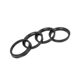 REPAIROCK 4pcs Plastic 67.1mm OD to 58.1mm ID Car Hub Centric Rings Wheel Bore Center Spacer Hub Rings Black Auto Replacement Parts
