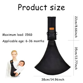Sikweny Baby Carrier Adjustable Shoulder Strap Sling Baby Newborn Ergonomic Design Baby Carrier for Newborns Press Stud Design for Makeshift Nursing Cloth Removable Bib Small Blanket