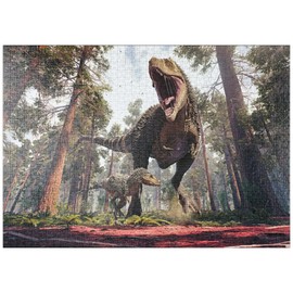 MyPuzzle Tyrannosaurus Rex and His Cub - Premium 1000 Piece Puzzle - MyPuzzle Special Collection by Puzzle Galaxy
