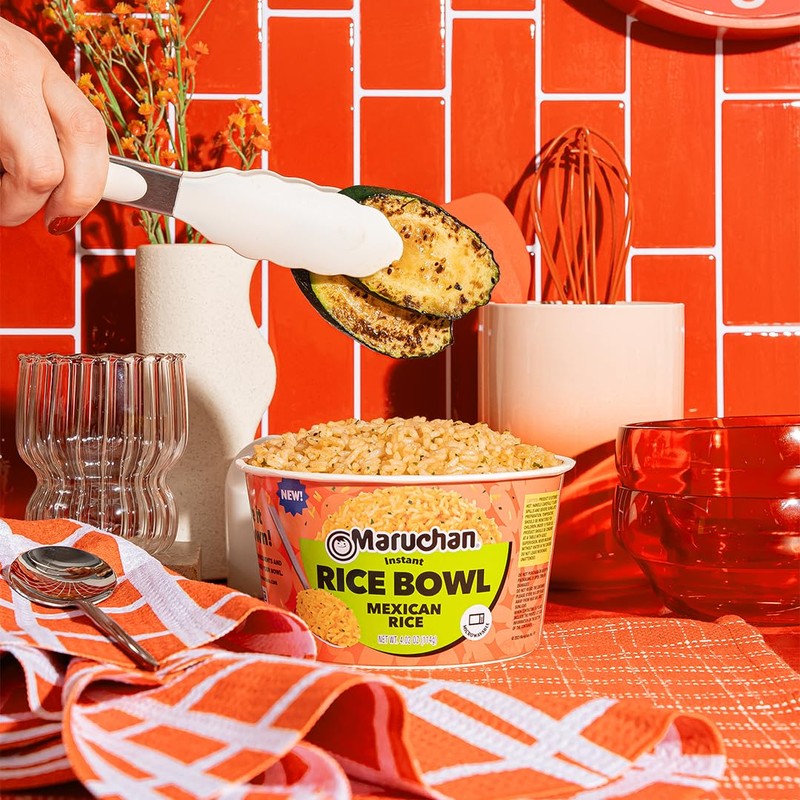 Maruchan Microwavable Mexican Rice Bowl, Instant Spanish Rice, 4.2 Oz,