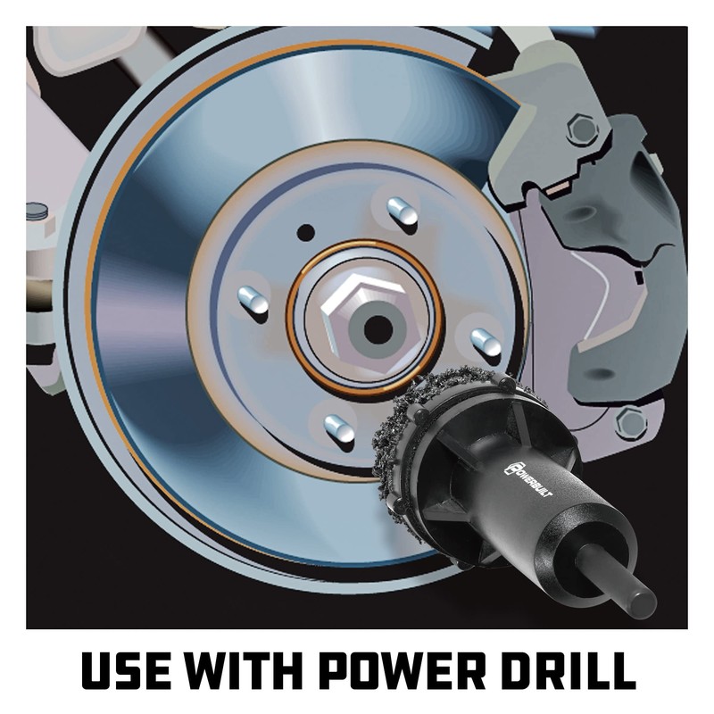 Powerbuilt Brake Rotor Resurfacing Kit, Cleaning, Polishing, Remove Rust and