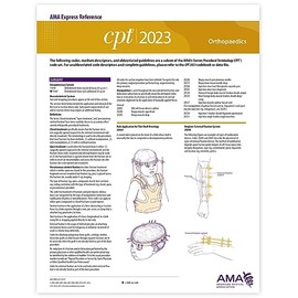 Orthopaedics (CPT 2023 Express Reference Coding Card)