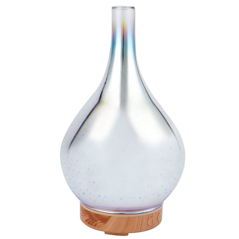 100ml Glass Essential Oil Aroma Diffuser Colorful Light Ultrasonic Humidifier