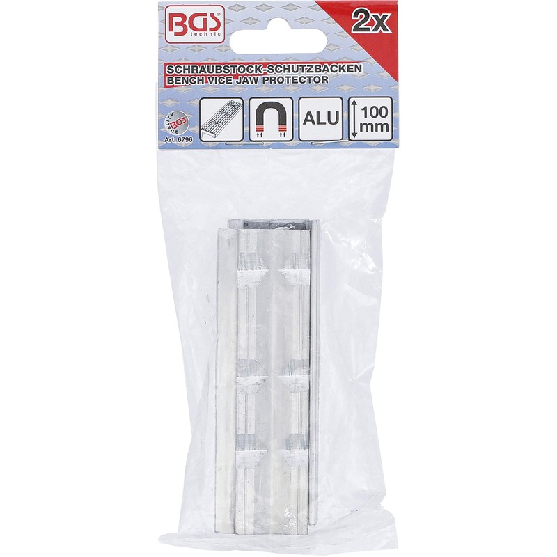 BGS 6796 | Vice Protection Jaws | Aluminium | Width