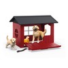 schleich Farm World 42722 Dog Kennel with Golden Retrievers, from