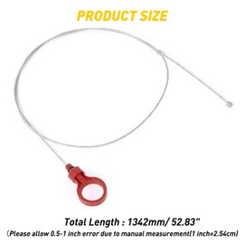 CAC Automatic Transmission Dipstick for Chrysle-r Dodg-e - Level Tool with Directions Check auto Trans Fluid Oil Level 917-327 62TE 2.7 3.5 3.6 3.7 5.7 6.1 6.4