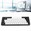 G61 Mini RGB Keyboard LED Backlight 61 Keys Ergonomic Mechanical