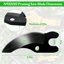 Showingo N920015 Pruning Saw Blade Compatible with DeWalt Pruning Shears Blade Replacement for DCPR320 DCPR320B DCPR320D1 2727-20 Pruner Accessory Blade-1PCS