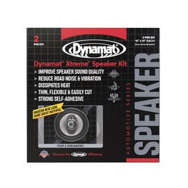 Dynamat Xtreme Sound Deadening Car Insulation Speaker Pack 10415 – Pre Cut Noise Dampening Kit for Audio Speakers – Easy Self Adhesive Install – Made in USA – 2 Sheets 10”x10” Each, 1.4 sq ft total