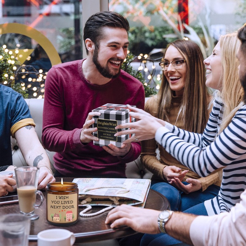 BrightinWint Vanilla Scented Candles, Friendship Candle Gifts for Women, I