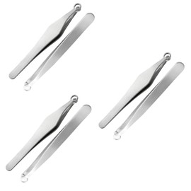 TOVINANNA 3sets Reusable Nose Hair Tweezers Nasal Clippers for Hair Removal Lightweight and Portable for Home Salon Use 2pcs*3