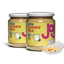 Unsweetened Organic Cashew Milk Concentrate by JOI - Vegan, Kosher, Keto-Friendly. 2 Pack, Makes 14 quarts. Perfect for smoothies and homemade milk. Sugar free, zero additivies, no seed oils.