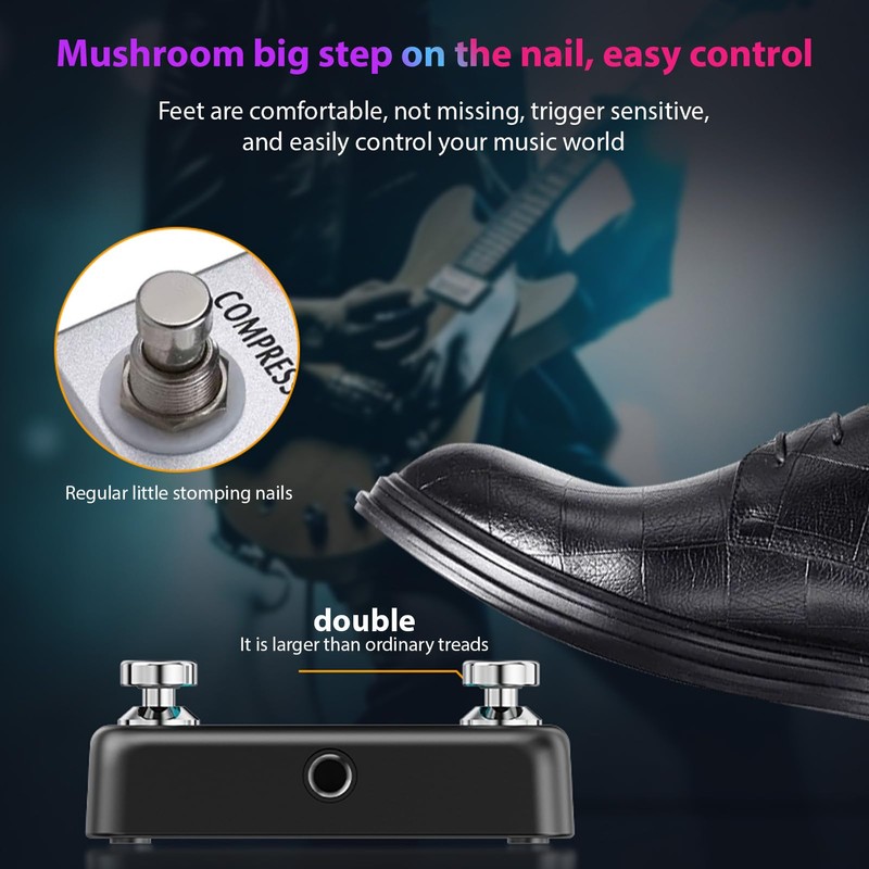 Btuty Dual Foot Switch Pedal Effect Controller Pedal A B
