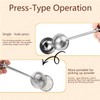 2pes Stainless Steel Tea Strainer，Baker's Dusting Wand for Sugar, Flour