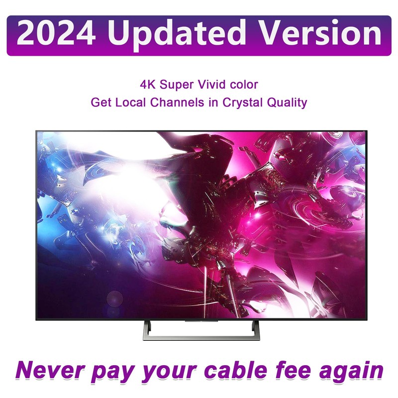 2024 Newest - HDTV Antenna Indoor, Long Range Reception, HDTV